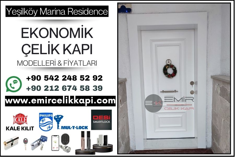 Yeşilköy Marina Residence-Ucuz-Celik-Kapi-Modelleri-Ekonomik-Celik-Kapi-Fiyatlari-2025-Emir-Celik-Kapi